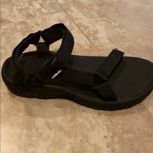 Ladies Black on Black Tevas